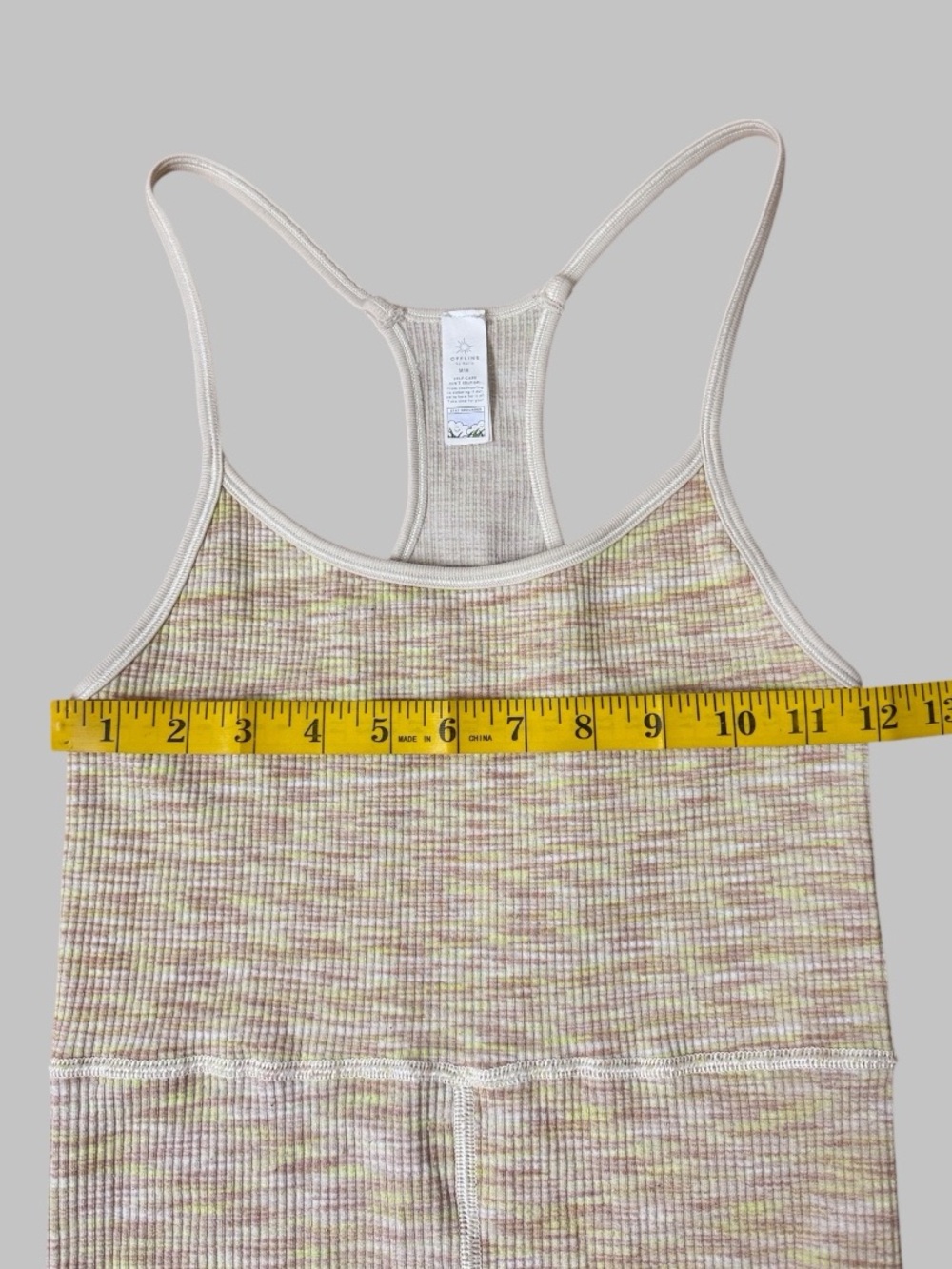 Aerie Offline Off-Duty Pointelle Racerback Ribbed Romper - Picture 4 of 7